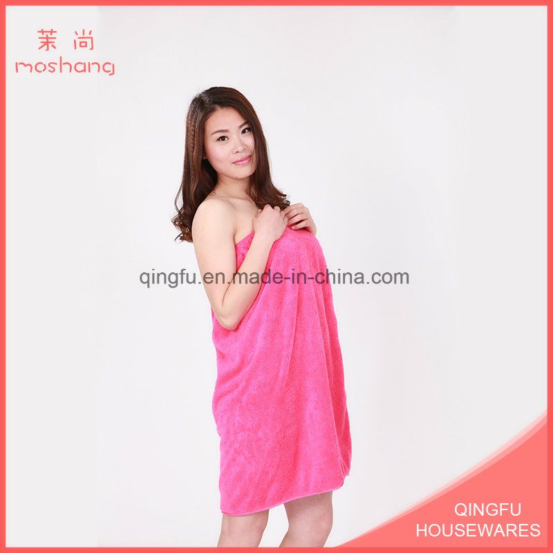Super Absorbent Knitting Microfiber Coral Fleece Bath Towel
